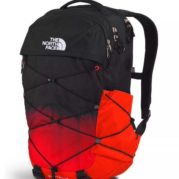THE NORTH FACE Borealis Commuter Laptop Backpack Fiery Red Dip Dye Large Prin - Picture 2 of 5